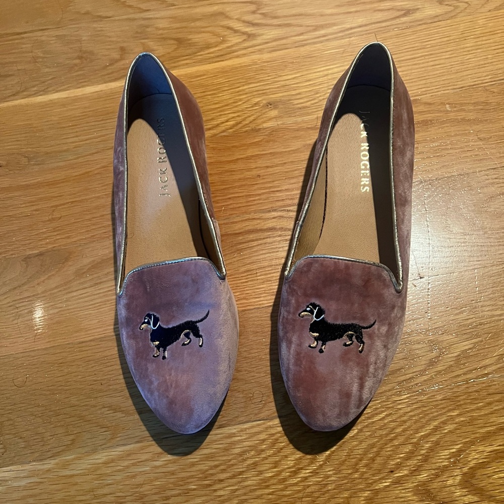 Jack Rogers Flats with weiner dog